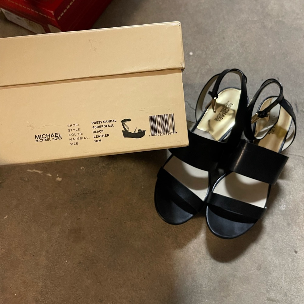 Used Michael Kors Posey Sandal Wedges